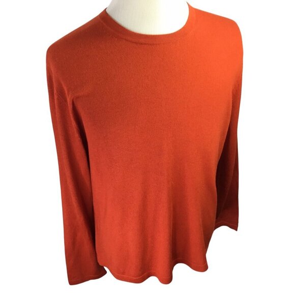 Banana Republic Silk Cashmere Sweater Men's Large Crewneck Pullover Long Sleeve - Picture 4 of 8